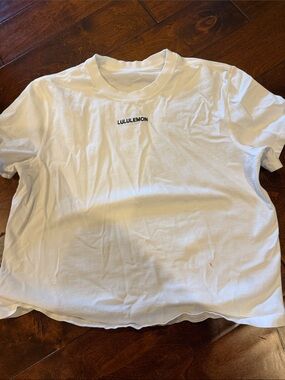 lululemon athletica White Logo Tee - Short Sleeve